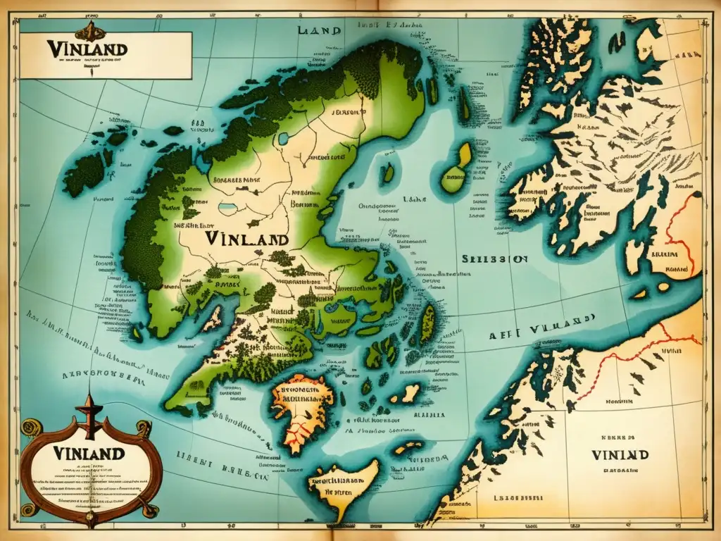 Mapa detallado de Vinland: la tierra descubierta por Leif Erikson y los secretos detrás (106 caracteres)