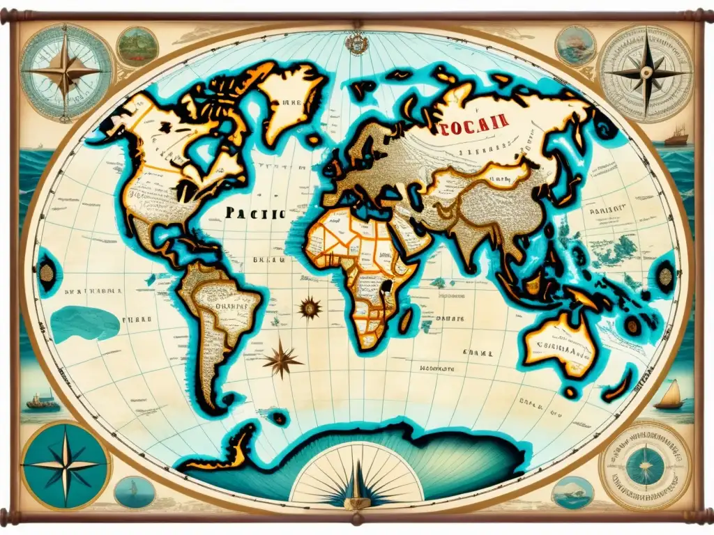 Mapa antiguo del Pacífico: James Cook y el legado de la exploración