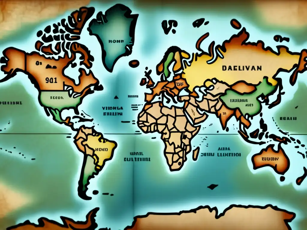 Mapa antiguo, detallado y en alta resolución