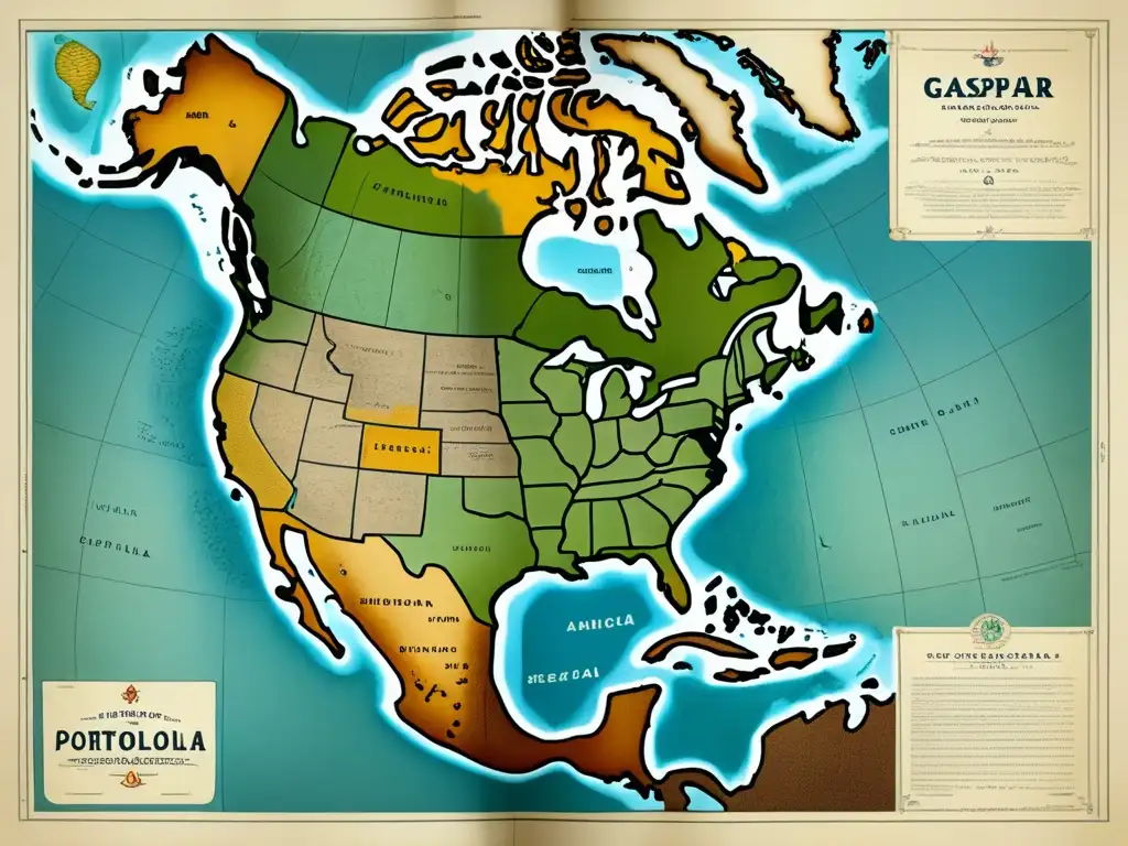 Mapa detallado 8k de la expedición de Gaspar de Portolá en la región costera de California