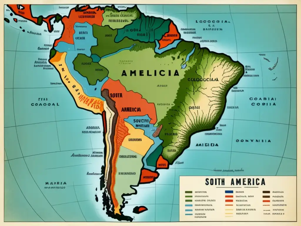 Mapa detallado de América del Sur: legado de Humboldt que cambió la historia de la ciencia