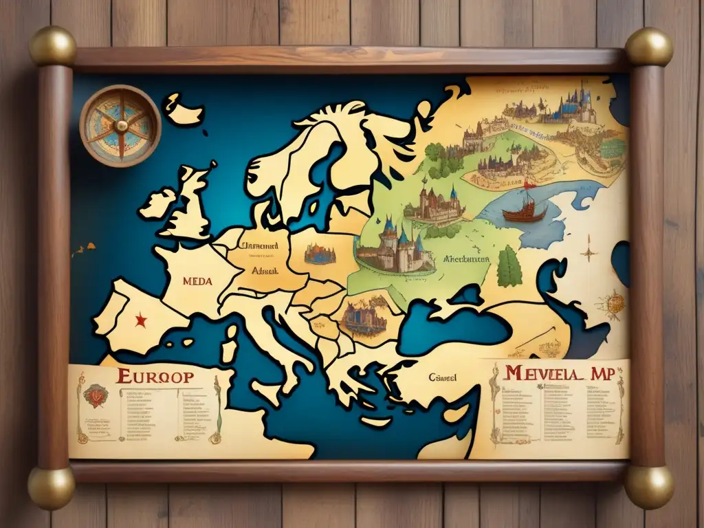 Mapa medieval detallado Descifrando códigos cartografía medieval: Arte mapas antiguos
