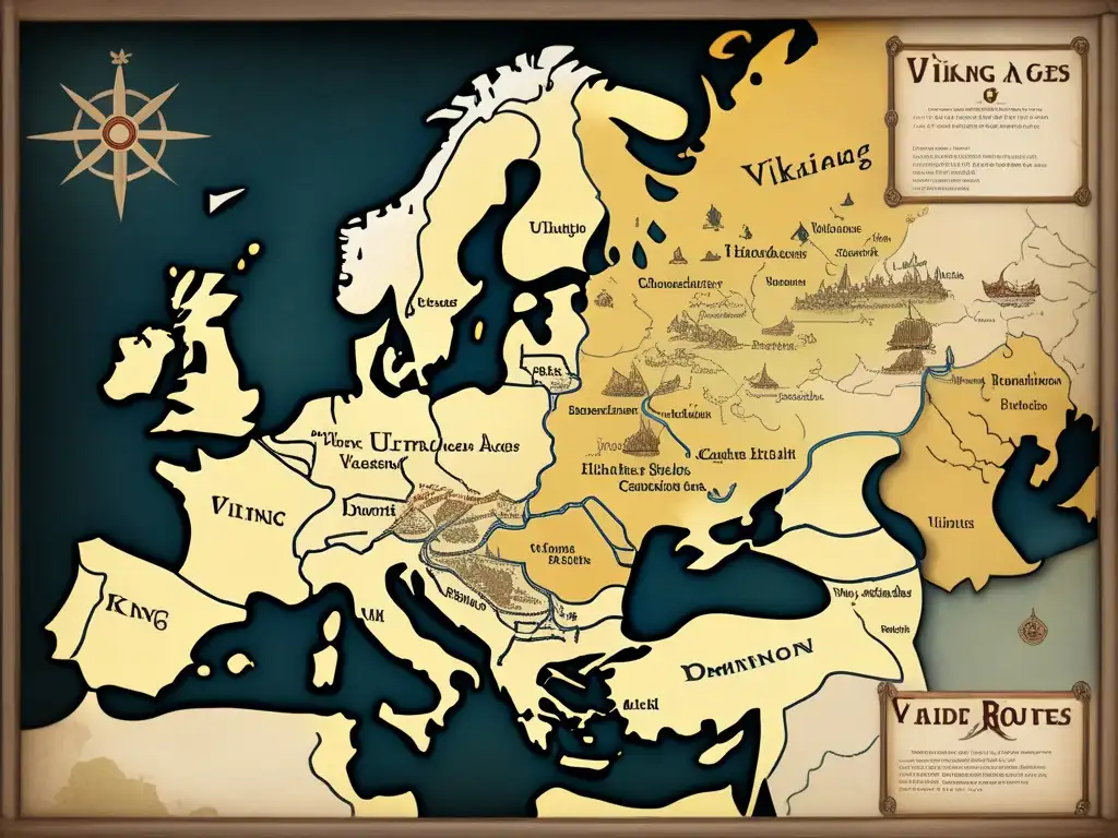 Mapa vikingo: Rutas terrestres y legado en la Edad Media