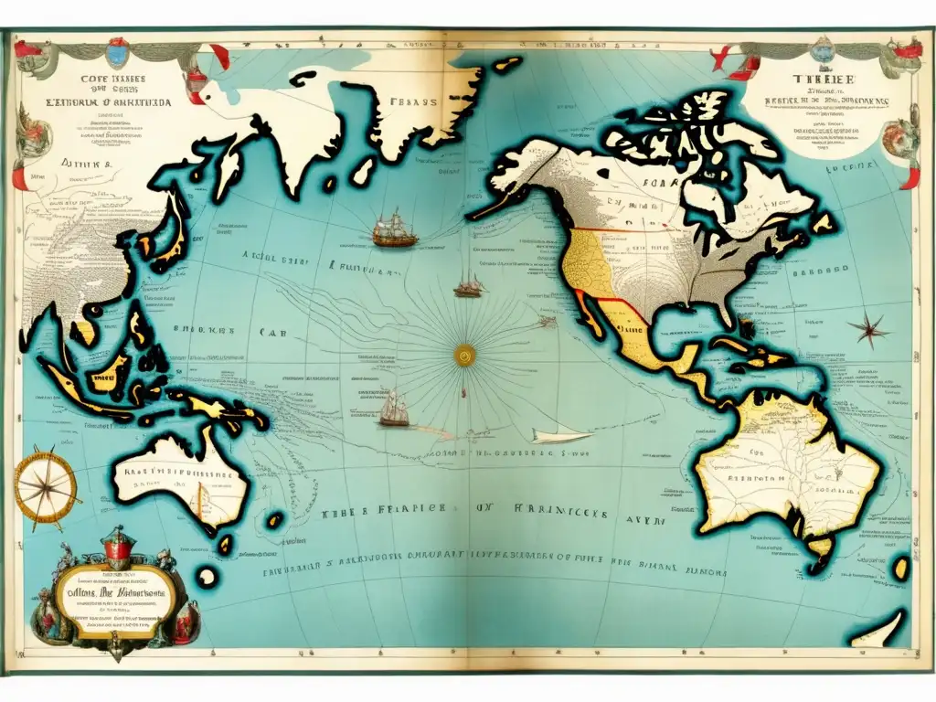 Mapa detallado de la era de la exploración: Los hitos más importantes del siglo XVIII