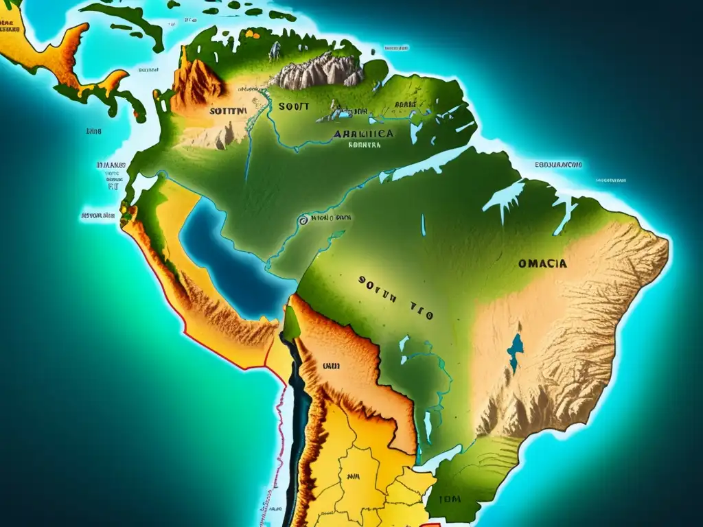 Mapa vintage de Sudamérica: Rumbo a lo desconocido: Alexander von Humboldt y su exploración científica de América del Sur