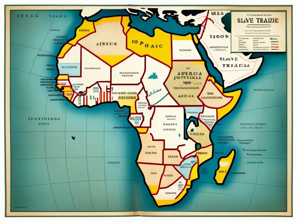 Rastreando la Ruta de la Esclavitud: Mapa histórico de África