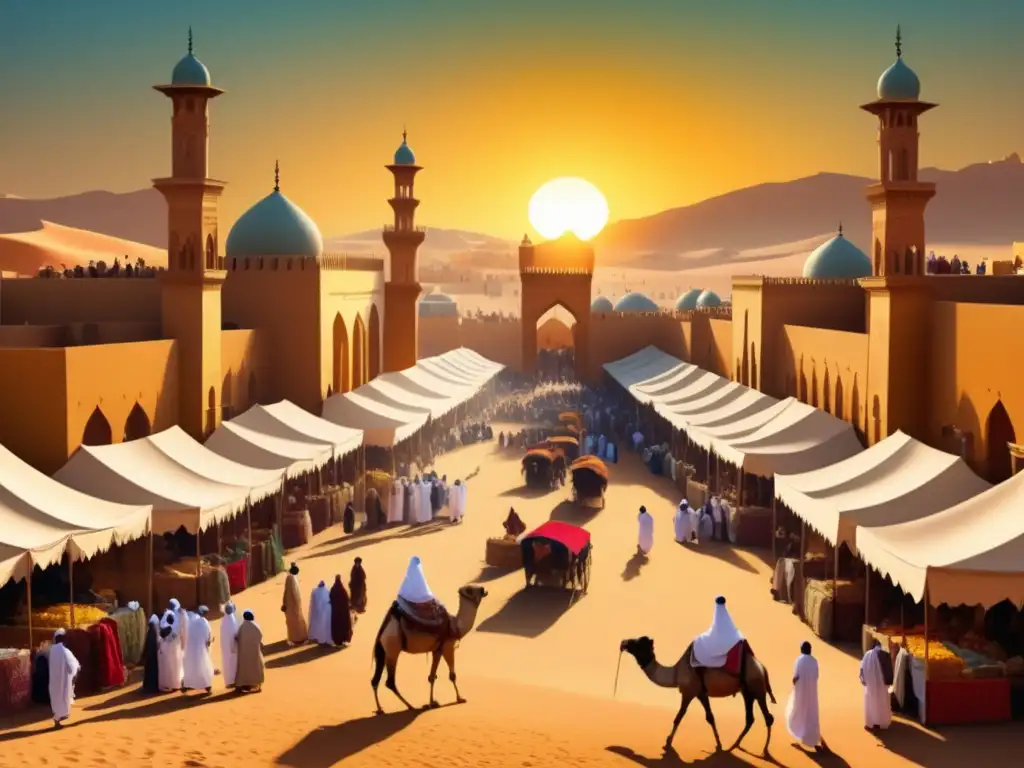 Mercado antiguo en Arabia: Siguiendo las Pisadas del Profeta: Las Rutas del Hajj en la Historia