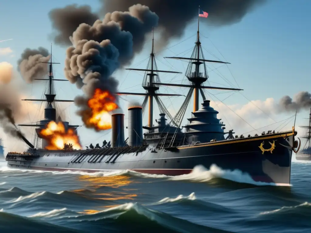 El Monitor y el Merrimack: Los Primeros Ironclads de la Guerra Civil Americana, combate histórico en Hampton Roads