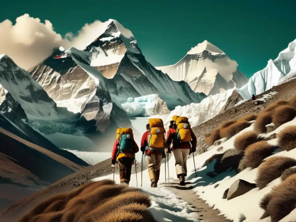 Mujeres escaladoras desafiantes en el Everest Mujeres en el Everest: Desafiando límites de resistencia humana