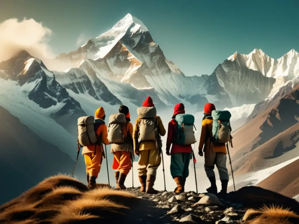 Mujeres exploradoras desafiantes en el Himalaya Mujeres en el Everest: Desafiando límites de resistencia humana