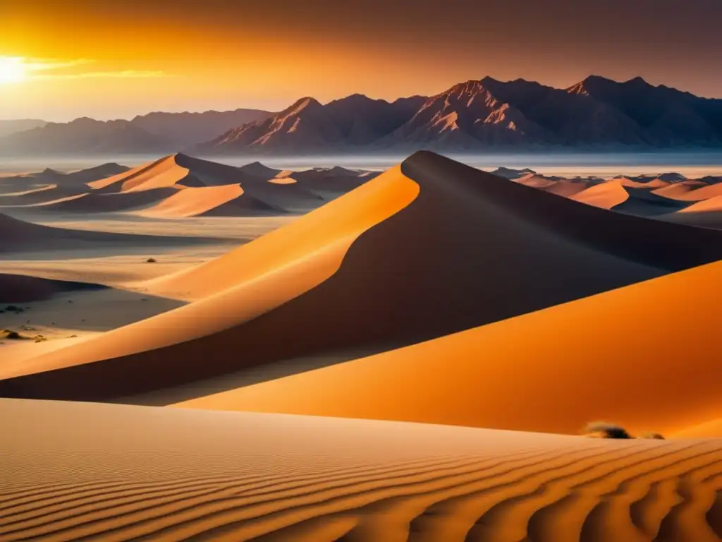 Paisaje impresionante del desierto de Namibia: dunas, camello y caravana