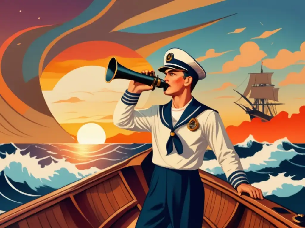 Marinero navegando con sextante en barco antiguo El poder del sextante: Dispositivo revolucionario en navegación en alta mar