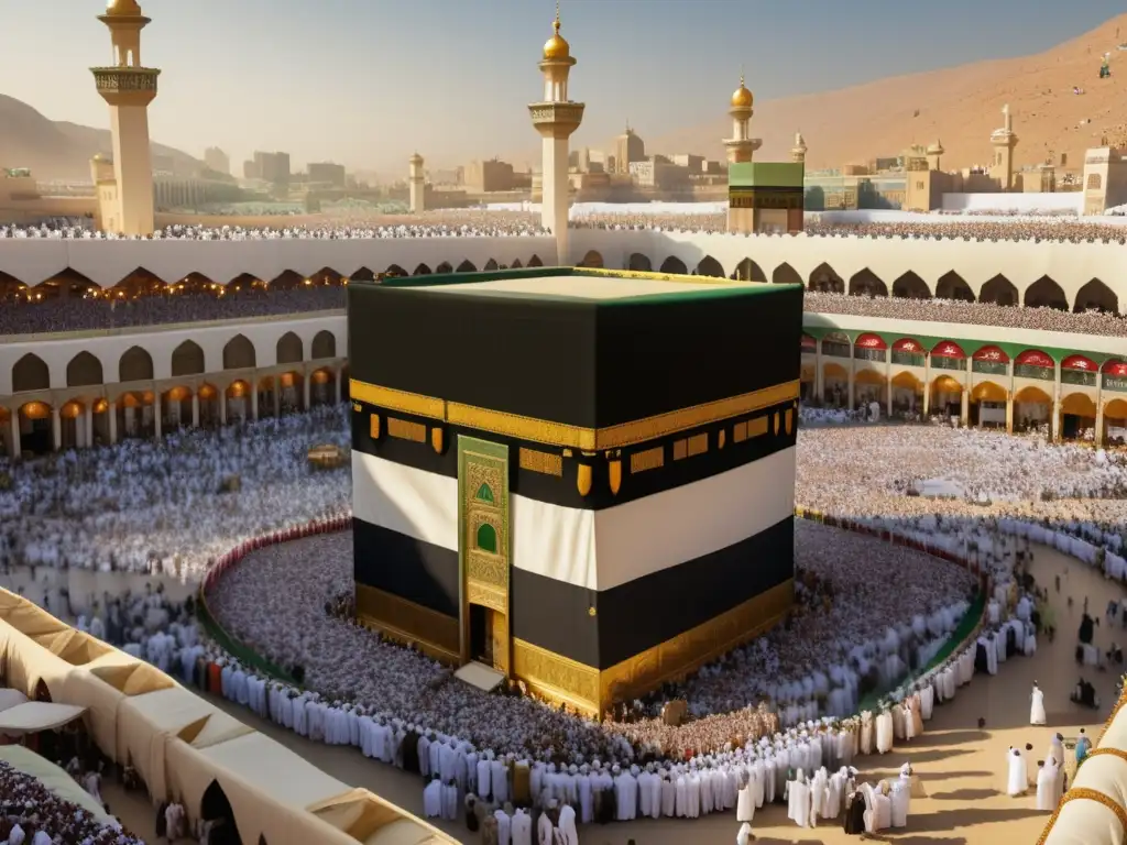 Mezcla de culturas en el Hajj: La Mezquita de La Meca y peregrinos de todo el mundo