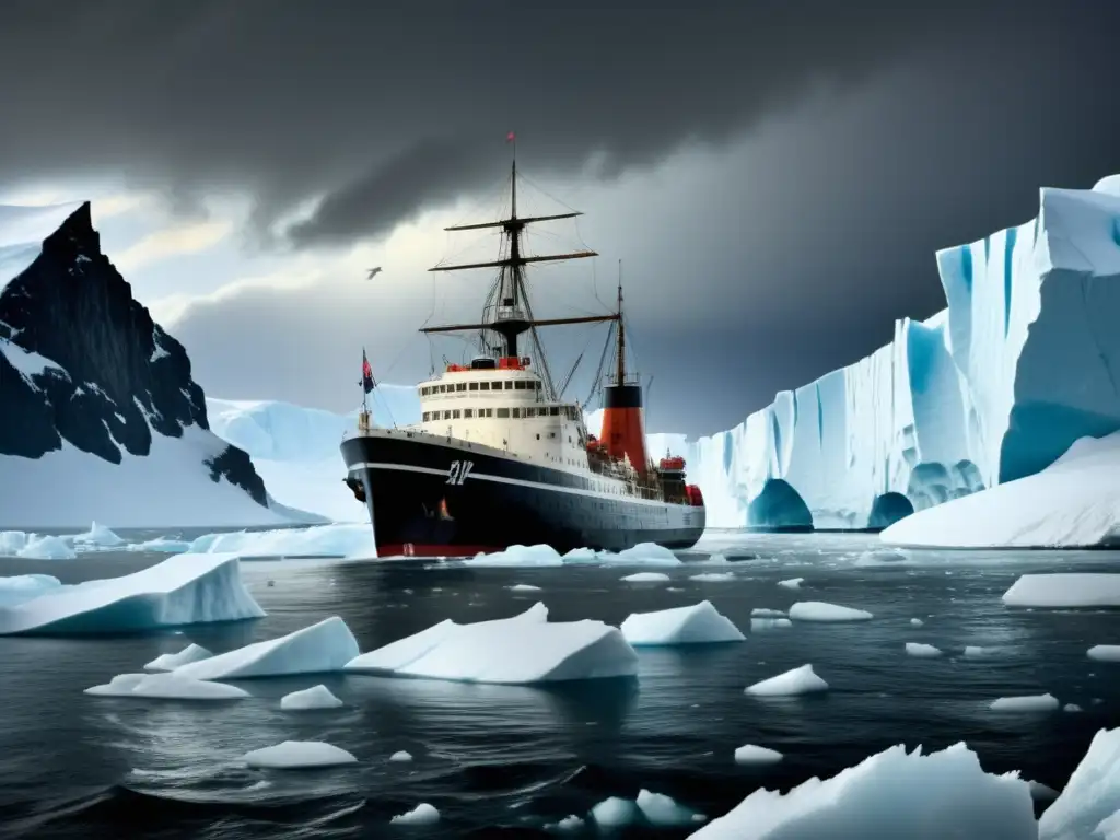 Barco Endurance: Rescate en aguas antárticas, glaciares, icebergs y exploradores triunfantes