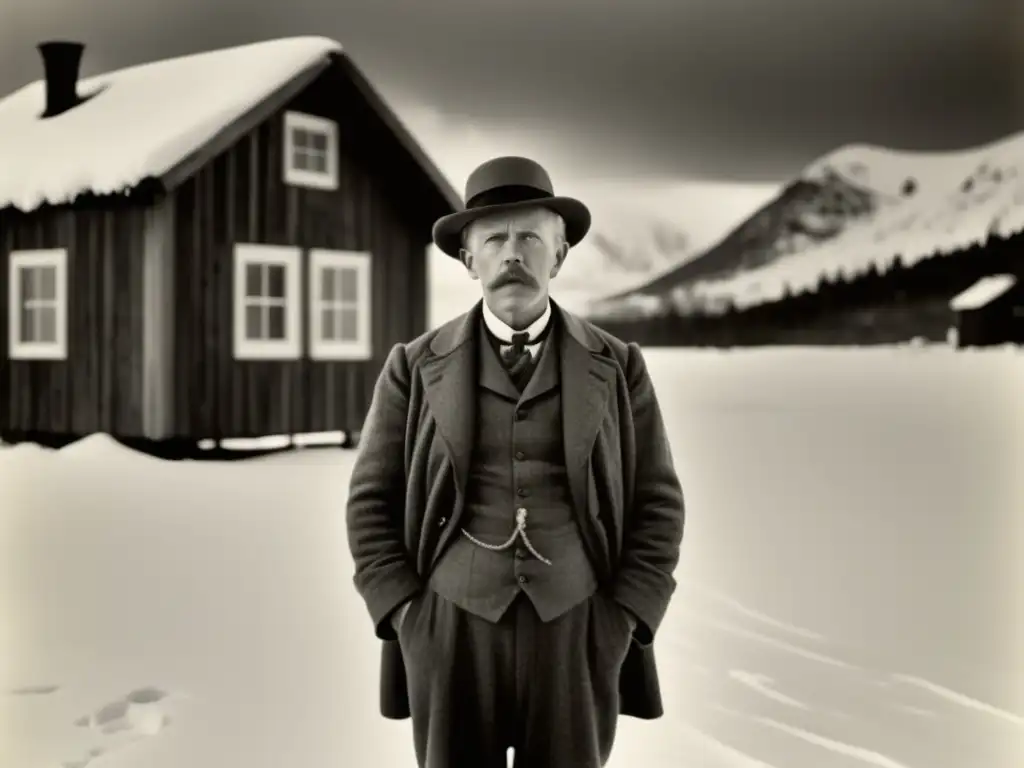 Joven Fridtjof Nansen en expediciones extremas