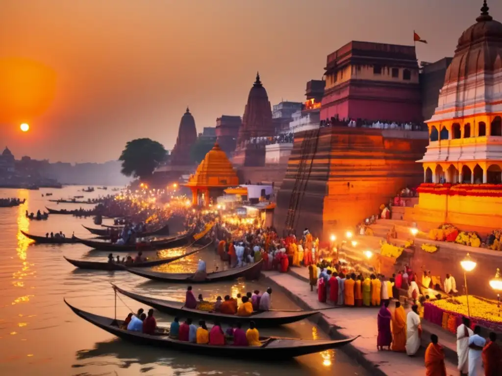 Imagen de Varanasi: Ciudad sagrada con templos, ghats y rituales en el río Ganges