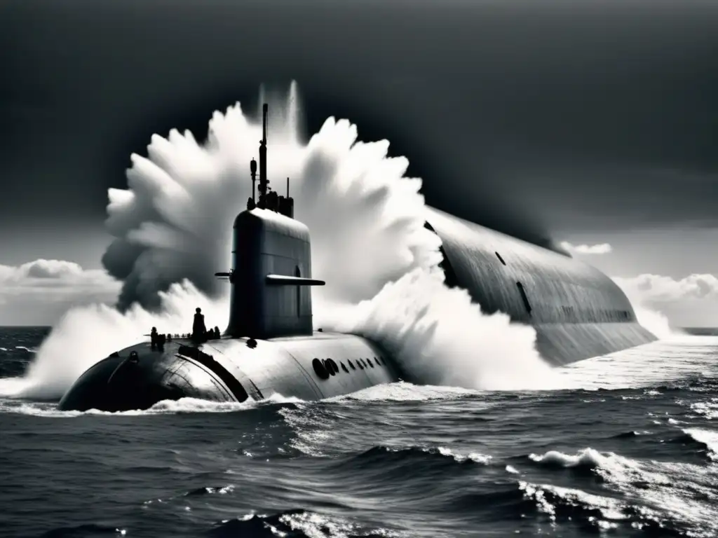 Inmensa submarino nuclear emerge del océano Submarinos Nucleares: Futuro del Transporte Subacuático