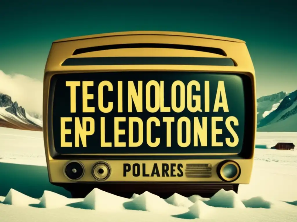 Expedición polar: exploradores enfrentando desafíos extremos con tecnología vintage