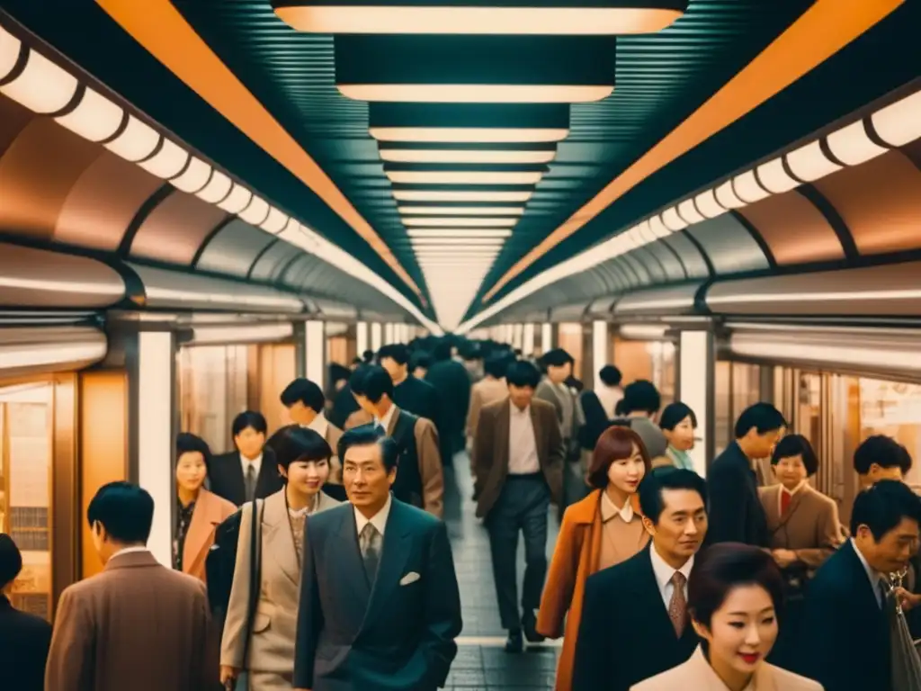 Ciudad subterránea futurista en Tokio con encanto retro y tecnología avanzada